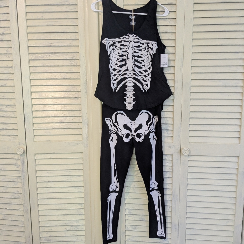 Skeleton tank top and pants